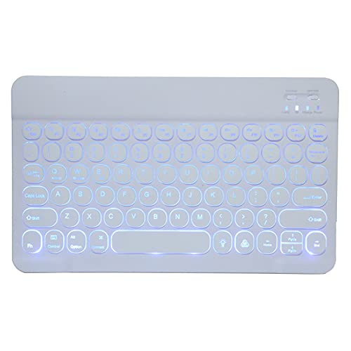 VBESTLIFE 10 Zoll Kabellose Bluetooth-Tastatur mit RGB-Hintergrundbeleuchtung für Tablet/Telefon/Laptop-PC von VBESTLIFE