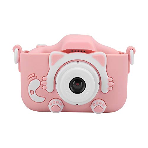 VBESTLIFE 12MP -Kinderkamera, Digitalkamera-Spielzeug, mit Doppelkamera, 2,0-Zoll-IPS-Bildschirm, Komfortabel, Langlebig(ROSA) von VBESTLIFE