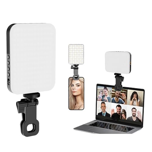 156 LEDs Wiederaufladbares Clip-Fill-Videokonferenzlicht mit Clip, Angepasste 3 Lichtmodi für Telefon, für Make-up, Selfie, Vlog-Video-Fülllicht 156 LEDs Wiederaufladbares Clip-Fill-Videokonferenzlicht mit Clip, Angepasste 3 Lichtmodi für Telefon, für Make-up, Selfie, Vlog-Video-Fülllicht von VBESTLIFE