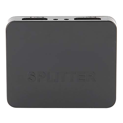 VBESTLIFE 1x2 HDMI Adapter Splitter Switcher Hub 3D 1080p Das hochauflösende Multimedia-3D-Ausgabegerät unterstützt hochauflösende Mehrkanal-Audioformate von VBESTLIFE