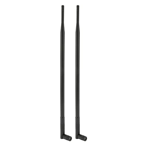 VBESTLIFE 2 Stück 9 DBi High Gain SMA-Stecker WiFi-Antenne für WLAN-Router AP-System, Omnidirektional, Vergoldete Schnittstelle von VBESTLIFE