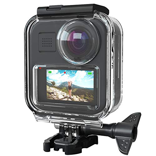 VBESTLIFE 20M Action-Kamera Wasserdichtes Gehäuse, für GoPro MAX Panorama-Action-Kamera, Berührende, Verstellbare Gehäuse-Schutzhülle, Unterwasser-Fotografie-Gehäuse, Tauchgehäuse von VBESTLIFE