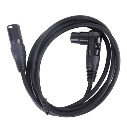 VBESTLIFE 2er-Pack XLR-Mikrofon-Verlängerungskabel-Adapter, 90° 3-poliger XLR-Stecker auf XLR-Buchse, Mikrofonanschluss für Lautsprecher, Aufnahmestudio, Mikrofonmixer, (1,8 m/5,9 Fuß) von VBESTLIFE