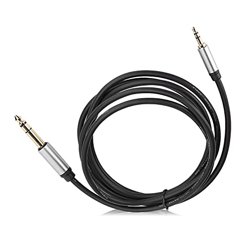 VBESTLIFE 3,5 Mm auf 6,5 Mm Stereo-Klinkenkabel, 3,5 Mm 1/8 Zoll auf 6,35 Mm 1/4 Zoll HiFi-Soundkabel für Heimkino-Geräte und Verstärker, 5,9 Fuß (1,8m) von VBESTLIFE