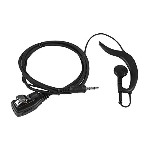 VBESTLIFE 3,5 mm Ohrbügel Ohrhörer mit PTT Taste MIC Lautsprecher Einzelner Kopfhörer für Walkie Talkie von VBESTLIFE
