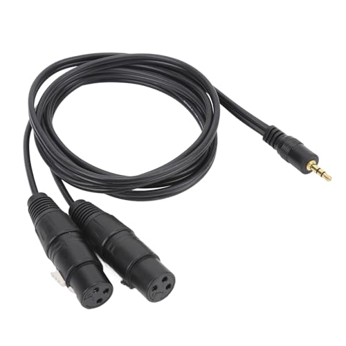 VBESTLIFE 3,5-mm-auf-Dual-XLR-Kabel, Dual-XLR-Buchse auf 3,5-mm-Y-Splitterkabel, 4,9-Fuß-XLR-Buchse auf 1/8-Zoll-Miniklinke TRS Stereo Aux Interconnect Audio Mic Patchkabel VBESTLIFE 3,5-mm-auf-Dual-XLR-Kabel, Dual-XLR-Buchse auf 3,5-mm-Y-Splitterkabel, 4,9-Fuß-XLR-Buchse auf 1/8-Zoll-Miniklinke TRS Stereo Aux Interconnect Audio Mic Patchkabel von VBESTLIFE