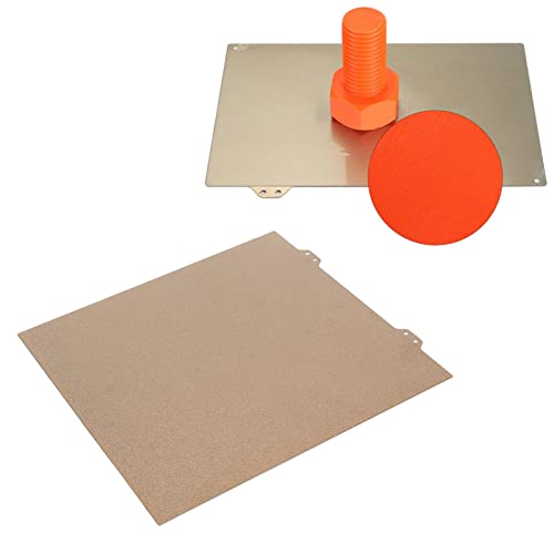 VBESTLIFE 3D-Drucker-Bauplatte Ersatz für Vyper, Doppelseitig Beschichtet, für die Meisten Filamente, Pla, Petg, 265 X 250 Mm (Goldstahlplatte) von VBESTLIFE
