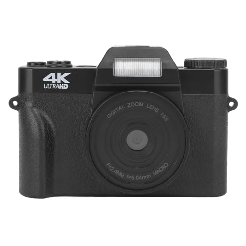 4K-Digitalkamera, 16-facher Digitalzoom, 48 MP Vlogging-Kamera für YouTube, Kompakte Reisekamera mit 3,0-Zoll-IPS-Bildschirm, Blitz, Autofokus, 1500-mAh-Akku 4K-Digitalkamera, 16-facher Digitalzoom, 48 MP Vlogging-Kamera für YouTube, Kompakte Reisekamera mit 3,0-Zoll-IPS-Bildschirm, Blitz, Autofokus, 1500-mAh-Akku von VBESTLIFE