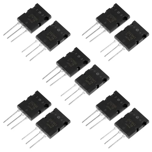 VBESTLIFE 5 Paar schwarzes Silizium 2SA1943 2SC5200 High Power Matched Audio Transistor Ersatz von VBESTLIFE