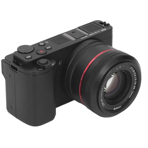 VBESTLIFE 5K-Digitalkamera, 64 MP, 12-facher Optischer Zoom, Autofokus mit 3,2-Zoll-Flip-Touchscreen für Reisefotografie, für Anfänger und Profis von VBESTLIFE