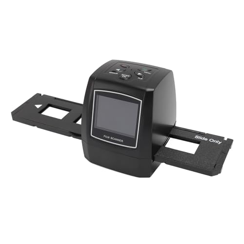 5MP Film & Slide Scanner, Wandelt 35mm 135 110 126 und Super 8 Filme/Folien/Negative in 12MP Digitale JPG-Fotos, 2,36 in TFT-Bildschirm (EU-Stecker) von VBESTLIFE