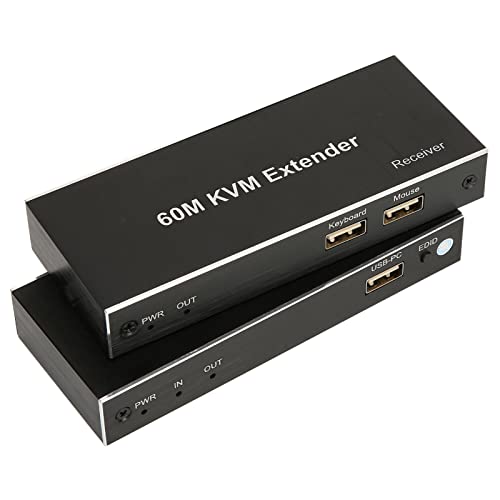 VBESTLIFE 60M KVM Extender 4K 60Hz Multifunktionaler HD Multimedia Interface KVM Extender für DVD Player PC(EU) von VBESTLIFE