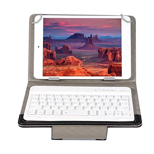 VBESTLIFE 7-Zoll-Bluetooth-Tastatur mit Hülle, Universelle Bluetooth-Tastatur Tablet-Tastatur mit PU-Schutzhülle für Android für IOS für Win für Tablet von VBESTLIFE