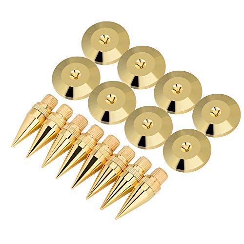 VBESTLIFE 8 Paare 6 x 36MM Kupfer Isolier-Ständer + Lautsprecherfüße Anti-Vibrations-Universal-Basis-Pads für Lautsprecher, Verstärker, CD-Dvd-Player VBESTLIFE 8 Paare 6 x 36MM Kupfer Isolier-Ständer + Lautsprecherfüße Anti-Vibrations-Universal-Basis-Pads für Lautsprecher, Verstärker, CD-Dvd-Player von VBESTLIFE