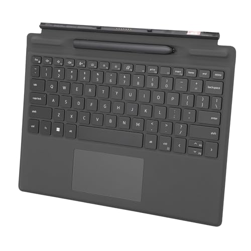 Abnehmbare Reisetastatur Als Ersatz für Latitude 7320 7310, Tastatur mit Magnetischem Scharnier und Hintergrundbeleuchtung, Touchpad und Touch Pen von VBESTLIFE