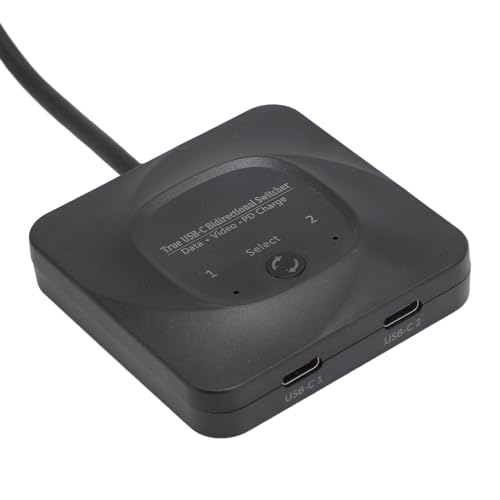 VBESTLIFE Bidirektionaler USB-C-Umschalter, 1080P 60 Hz Bidirektionaler USB-C-Umschalter für 2 Computer, 10 Gbit/s Datenübertragung, PD100W-Aufladung, USB-C-Kabel Im Lieferumfang Enthalten VBESTLIFE Bidirektionaler USB-C-Umschalter, 1080P 60 Hz Bidirektionaler USB-C-Umschalter für 2 Computer, 10 Gbit/s Datenübertragung, PD100W-Aufladung, USB-C-Kabel Im Lieferumfang Enthalten von VBESTLIFE