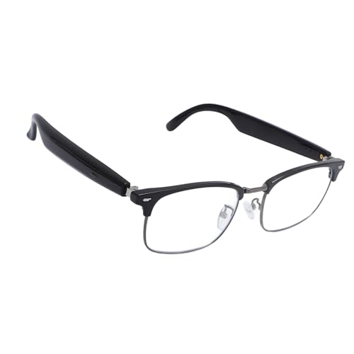VBESTLIFE Bluetooth Audio Smart Blue Light Brille für Männer Frauen, Anti Blue Light Open Ohr Sound Smart Brille mit Mikrofon & Lautsprecher, Touch Control von VBESTLIFE
