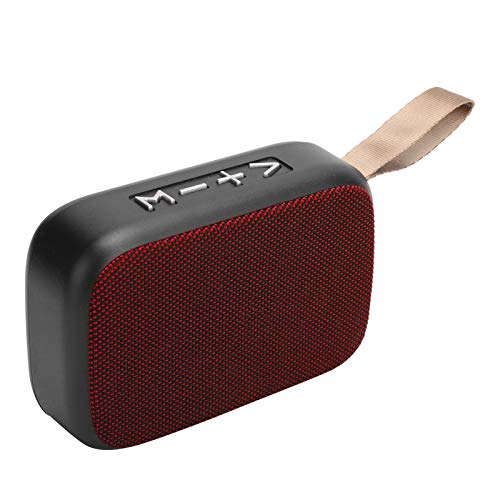 VBESTLIFE Bluetooth-Lautsprecher, Drahtloser Stereo-Subwoofer Tragbarer USB-Musik-Player mit UKW-Radio, Freisprechanrufe, Drinnen/Draußen(rot) von VBESTLIFE