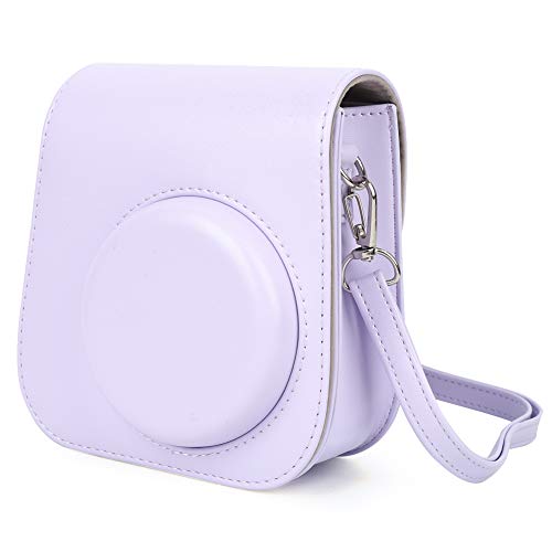 VBESTLIFE Camera PU Ledertasche Umhängetasche mit angepasstem Schultergurt für Fujifilm Instax 11(Lila) von VBESTLIFE