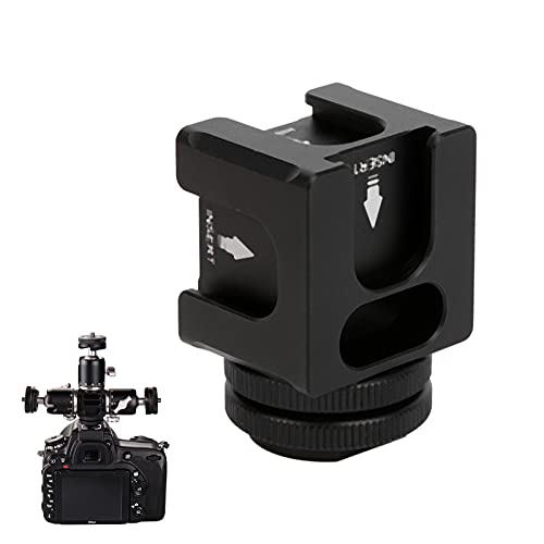VBESTLIFE Cold Shoe Mount Plate Adapter, mit 4 Halterungen für Mikrofon-Handy-Taschenlampe, Gimbal-Design VBESTLIFE Cold Shoe Mount Plate Adapter, mit 4 Halterungen für Mikrofon-Handy-Taschenlampe, Gimbal-Design von VBESTLIFE