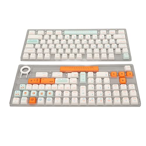 VBESTLIFE DIY-Tastenkappen, 138 Tasten, PBT-Thermosublimationsprozess, Tastenkappen-Set für Mechanische Gaming-Tastaturen, Kompatibel mit Mechanischen Tastaturen mit 61 Bis 108 Tasten von VBESTLIFE