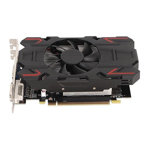 VBESTLIFE Desktop-Gaming-Grafikkarte, Gaming-Grafikkarte HD6770 4 GB DDR5 Leise 128 Bit mit Lüfter für Gaming-PC (HD6770 4 GB DDR5) von VBESTLIFE