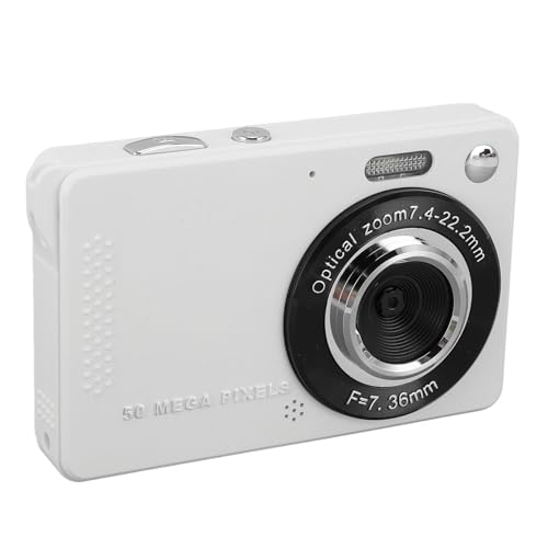 Digitalkamera, 1080P-Vlogging-Kamera, 50 MP, 16-facher Digitalzoom, Digitalkamera mit 2,8-Zoll-TFT-Bildschirm, Tragbare Kompakte Point-Shoot-Kamera für Jugendliche, Erwachsene, von VBESTLIFE