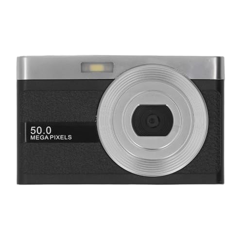 VBESTLIFE Digitalkamera, Autofokus HD 1080P Vlogging-Kamera, 50 MP 16-Fach Digitalzoom-Digitalkamera, Tragbare Kompakte Point-Shoot-Kamera für Jugendliche, Erwachsene, Anfänger (Black) von VBESTLIFE