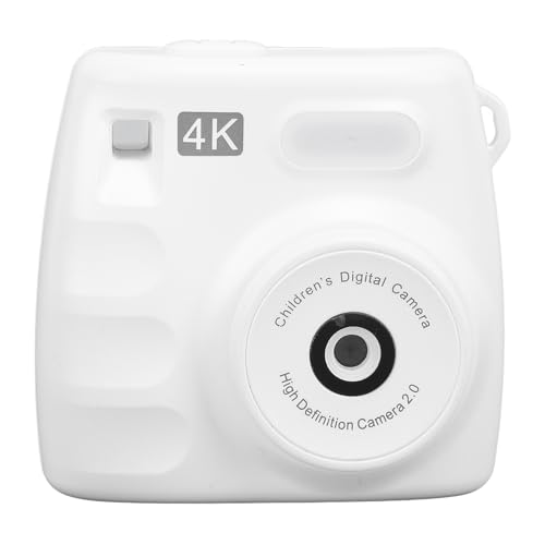 VBESTLIFE Digitalkamera, HD 1080P Vlogging-Kamera, 48 MP Dual-Kamera, 2,0-Zoll-Bildschirm-Digitalkamera, Tragbare Kompakte Point-and-Shoot-Kamera für Jugendliche Studenten (White) von VBESTLIFE