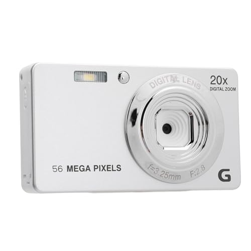 Digitalkamera, UHD 4K 1080P Vlogging-Kamera, 56 MP 20-facher Digitalzoom-Digitalkamera, Tragbare Kompakte Point-and-Shoot-Kamera für Teenager, Erwachsene, Anfänger von VBESTLIFE