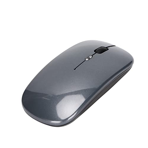 VBESTLIFE Drahtlose Maus, 2,4 G Drahtlose Ultra Slim-Maus LED-Atmungslicht 3 Einstellbare DPI Dual-Modus-Büro-Maus USB-Anschluss Wiederaufladbare Drahtlose Maus für Laptop(grau) von VBESTLIFE