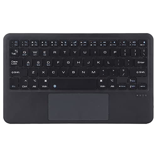 VBESTLIFE Drahtlose Tastatur, Smart Wireless Touchpad-Tastatur Drahtlose BT5.0-Tastatur mit Scherentastenfußstruktur mit Touchpad für Android für OS X für Windows(Schwarz) von VBESTLIFE