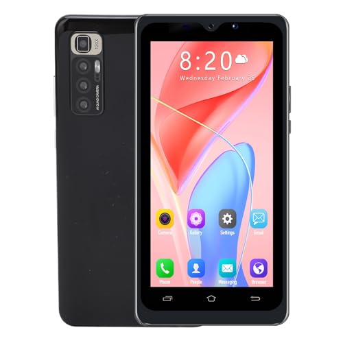 VBESTLIFE Entsperrtes Handy, 4,5 Zoll 512 MB RAM 4 GB ROM 2200 MAh 3G Dual Card Smart-Handy, 2 MP Frontkamera 2 MP Rückkamera Smartphone, Unterstützt 128G-Erweiterung, für Android 6.0(Schwarz) von VBESTLIFE