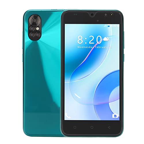 VBESTLIFE Entsperrtes Smartphone, 5,45 Zoll 2 GB RAM 16 GB ROM 3000 MAh 3G Smart Dual Card Dual Standby-Handy, 5 MP + 8 MP Kamera Face Unlock-Handy, Unterstützung für 128G-Erweiterung(Grün) von VBESTLIFE