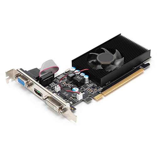 VBESTLIFE GT210 1G-Grafikkarte, DDR2, 64 Bit, PCI Express 2.0, 532 MHz, Desktop-PC-Grafikkarte Unterstützt 3D API DirectX 10 von VBESTLIFE