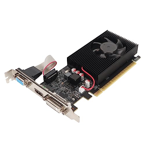 VBESTLIFE GT730 4 GB Grafikkarte, DDR3, 128 Bit, PCI Express 3.0 X16, 700/1400 MHz, 2560 X 1600, Low-Profile-Grafikkarte mit HDMI-, DVI- und VGA-Anschlüssen von VBESTLIFE