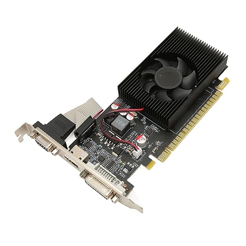 VBESTLIFE GT730 4 GB Grafikkarte, DDR3, 128 Bit, PCI Express X16 3.0, 700/1400 MHz, 2560 X 1600, Desktop-PC-Gaming-Grafikkarte mit HDMI-, DVI- und VGA-Schnittstelle von VBESTLIFE
