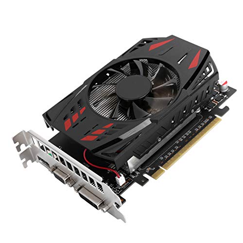 VBESTLIFE GTX1050Ti 1 GB Grafikkarte, DDR5, 128 Bit, PCI Express 3.0, 780 MHz, Gaming-Grafikkarte mit HDMI-, DVI- und VGA-Anschlüssen, Unterstützt 3D API DirectX 12 von VBESTLIFE