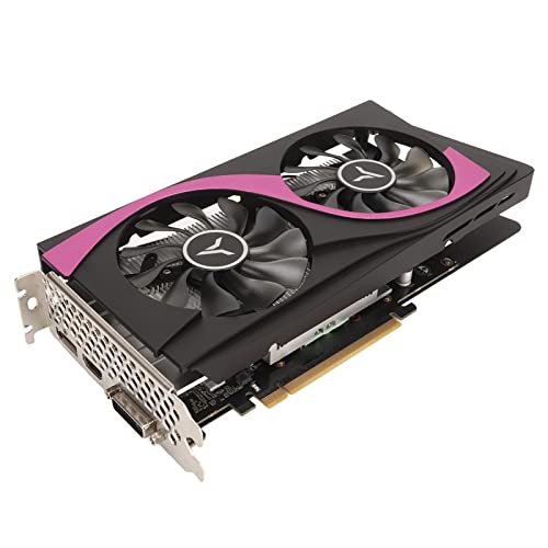 VBESTLIFE GTX1660S Gaming-Grafikkarte, 6G 192-Bit-GDDR6-Grafikkarte mit Zwei Lüftern, Metallrückplatte, DVI- und High-Definition-Multimedia-Schnittstelle und DP 3Ports, für PC-Selbstbau von VBESTLIFE