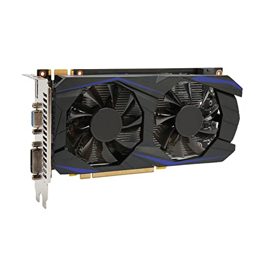 VBESTLIFE GTX550Ti-Grafikkarte, 6 GB 192 Bit GDDR5, Unterstützt DVI-VGA-HD-Multimedia-Schnittstelle, PCI Express 2.0, Zwei Lüfter, Grafikkarte für PC-Spiele von VBESTLIFE