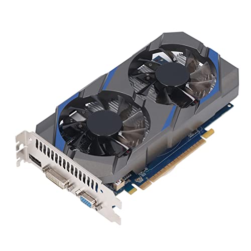 VBESTLIFE GTX750TI 2 GB Grafikkarte, GDDR5, 128 Bit, PCI Express 3.0 X16, 1072/5400 MHz, 4K HDR-Gaming-Grafikkarte mit DVI-, VGA- und HDMI-Schnittstelle von VBESTLIFE