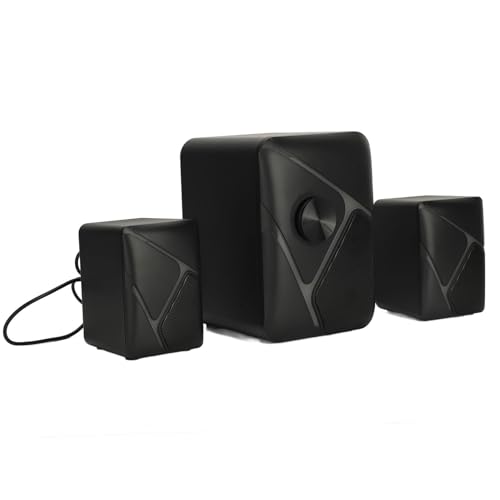 VBESTLIFE Gaming-Desktop-Lautsprecher, Subwoofer, RGB-Kleinlautsprecher mit USB für TV, Computer, Telefon von VBESTLIFE