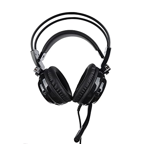 VBESTLIFE Gaming-Headset,Mehrkanal-Mehrkanal-Drahthörer,PC-Bass-Surround-Kopfhörer,Virtuelles 7.1-Surround-Stereo-Headset(schwarz) von VBESTLIFE
