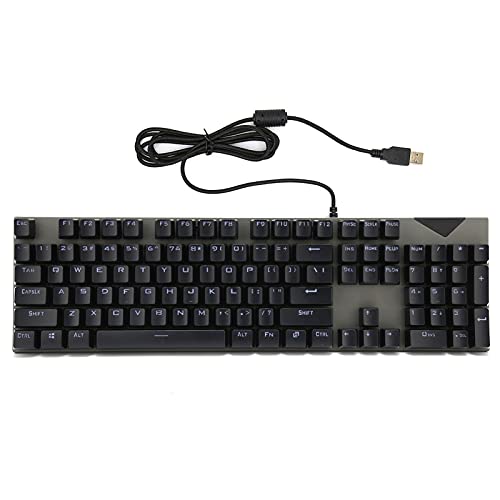 VBESTLIFE Gaming-Tastatur, 104 Tasten, mechanische PC-Tastatur mit farbenfroher Hintergrundbeleuchtung, für PC-Spieler, Laptop-Arbeit von VBESTLIFE