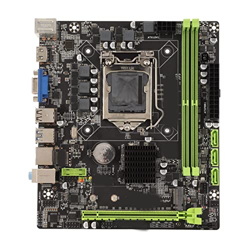 VBESTLIFE H310B-Motherboard, M ATX-Motherboard für LGA 1151-Serie für Intel, Unterstützt Gigabit-Netzwerk, DDR4, M.2, PCIe3.0, Sata3.0, USB3.0, HDMI, VGA, für Heimwerker von VBESTLIFE