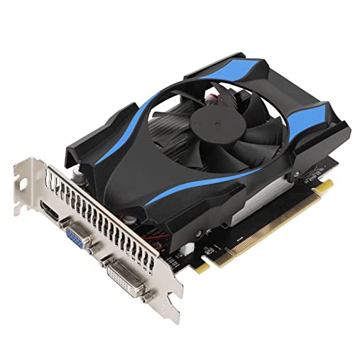 VBESTLIFE HD7670 1 GB Grafikkarte, DDR5, 128 Bit, PCI Express 1.1 X16, 625/1000 MHz, Gaming-Grafikkarte mit DVI-, VGA- und HDMI-Schnittstelle von VBESTLIFE
