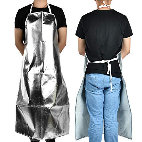 VBESTLIFE Hitzeschutzschürze zum Grillen, 1000 ° C Hitzebeständige Aluminiumfolienschürze Hochtemperaturschürze für Arbeitssicherheit/Grillen/Kochen VBESTLIFE Hitzeschutzschürze zum Grillen, 1000 ° C Hitzebeständige Aluminiumfolienschürze Hochtemperaturschürze für Arbeitssicherheit/Grillen/Kochen von VBESTLIFE