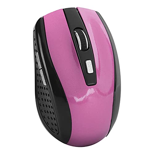 VBESTLIFE Kabellose Maus, 2,4 G, Ergonomische Optische Maus für Laptop, PC, Computer, Notebook, 6 Tasten, 1600 DPI, 3 Einstellbare Geschwindigkeit (Rosa) von VBESTLIFE