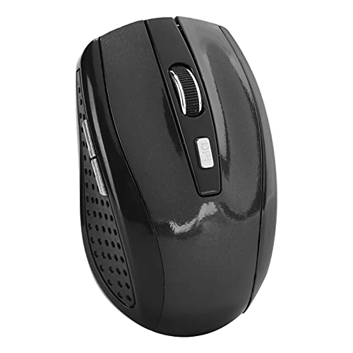 VBESTLIFE Kabellose Maus, 2,4 G, Ergonomische Optische Maus für Laptop, PC, Computer, Notebook, 6 Tasten, 1600 DPI, 3 Einstellbare Geschwindigkeit (Schwarz) von VBESTLIFE