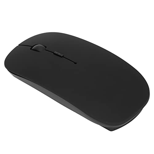 VBESTLIFE Kabellose Maus, Ultradünne Kabellose Stumm-Büromaus 2,4 GHz und Bluetooth 5.0 1000-1600 DPI Hochempfindliche Optische Tracking-Heimmäuse für Laptop(Schwarz matt) von VBESTLIFE